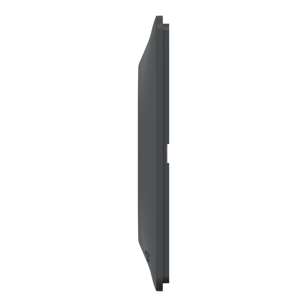 Plaque 1 poste Anthracite